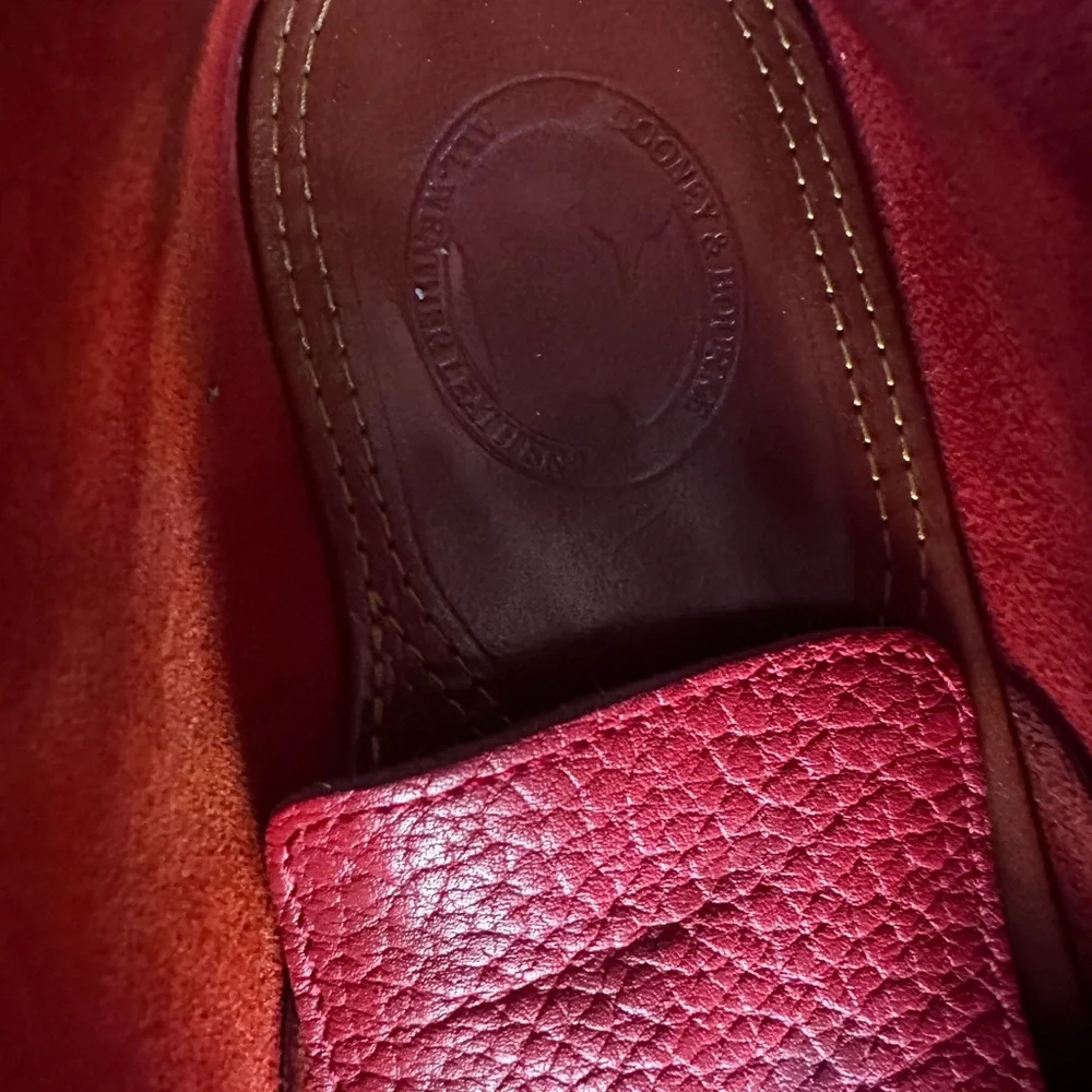 Vintage Dooney & Bourke Red Leather moccasin Men's Chukka Boots - Picture 8 of 8